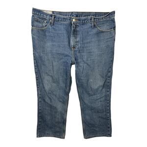 Stetson Slim Straight Leg 1120 Denim Jeans Medium Wash Mens 44x27 Tag 44x30